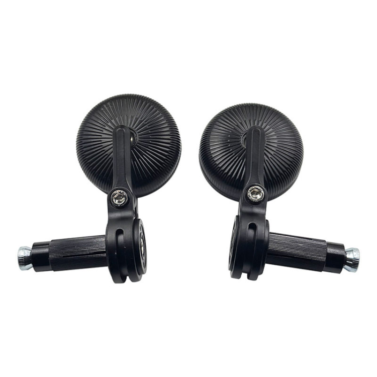 Cross-border supply of motorcycle aluminum alloy handlebar rearview mirrors, retro round mini handlebar mirrors, and universal rearview mirrors Item Picture