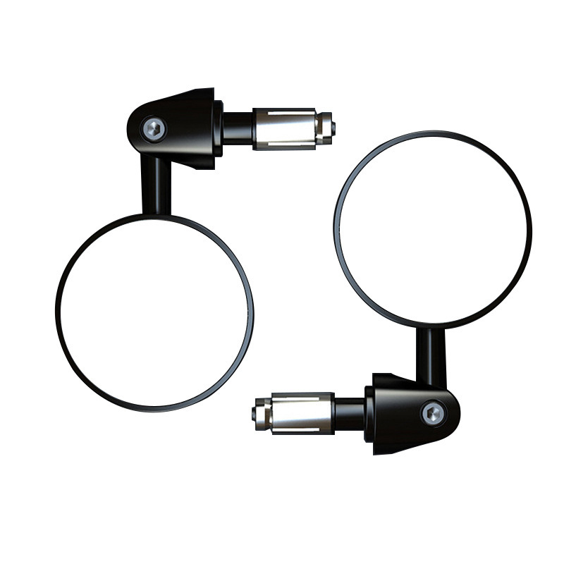 Cross-border supply of motorcycle rearview mirrors, retro-style folding small round mirrors, aluminum alloy universal rearview mirrors for electric vehicles Application Scenario