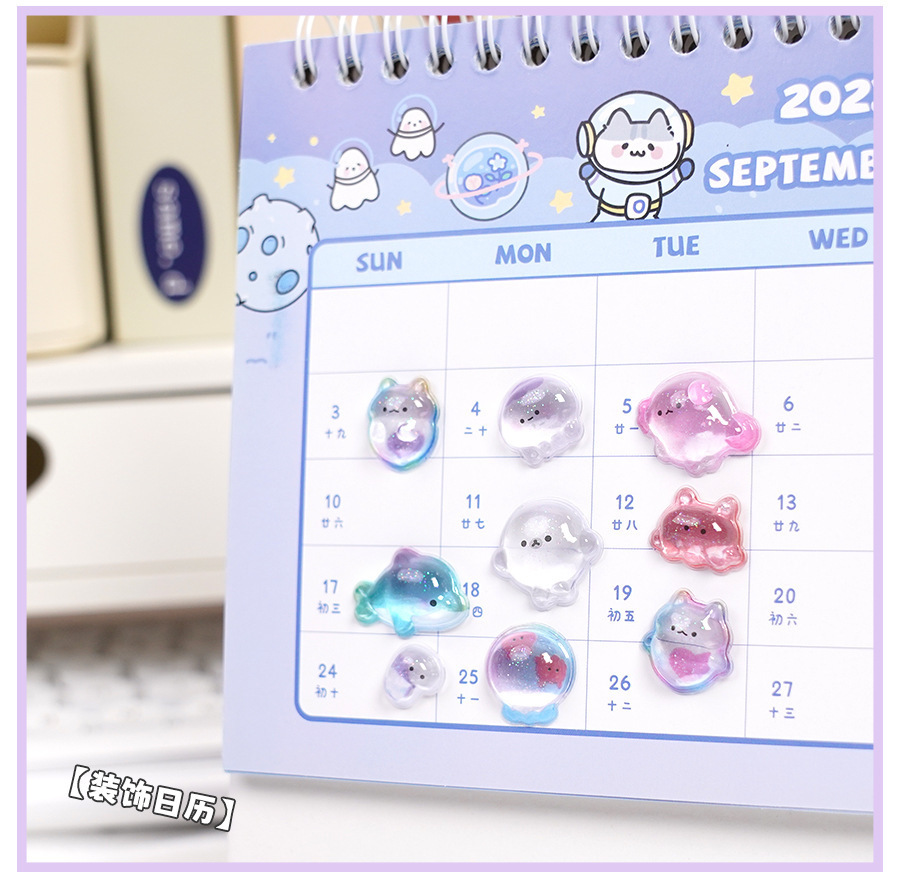 定制3d浮雕趣味贴立体水晶贴纸彩色珍珠亚克力钻石贴纸 DIY装饰贴详情12