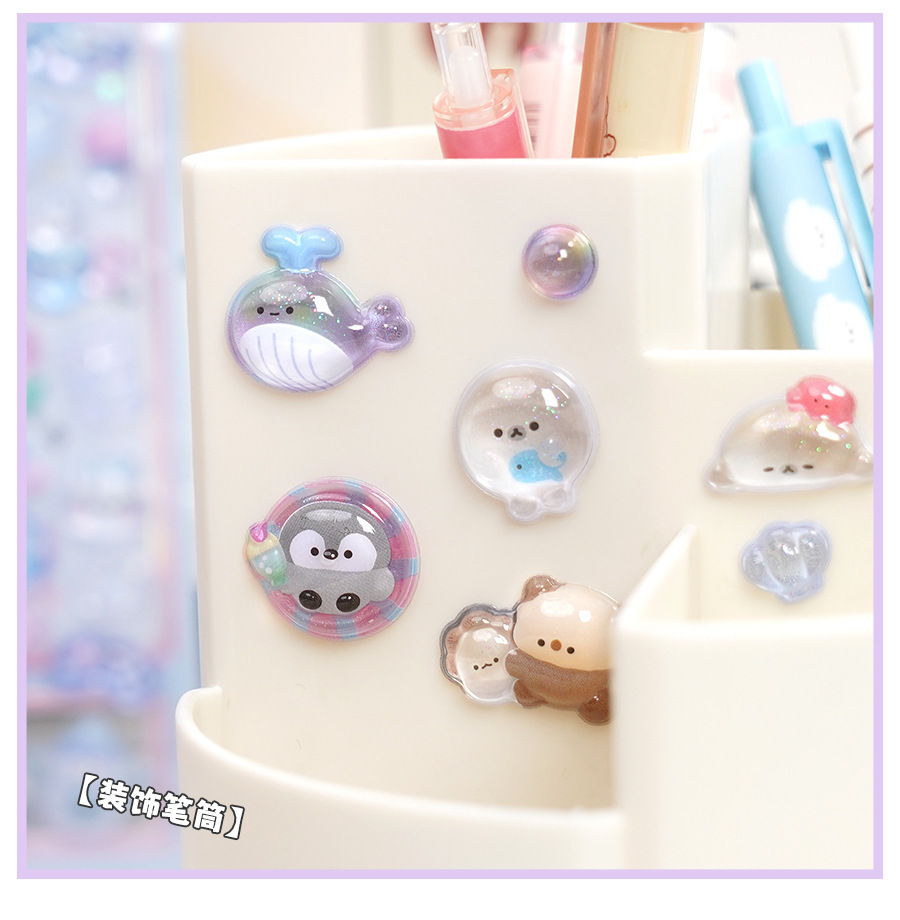 定制3d浮雕趣味贴立体水晶贴纸彩色珍珠亚克力钻石贴纸 DIY装饰贴详情7