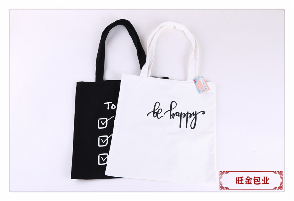 Simple canvas bags, custom-printed logo canvas bags, single-shoulder training cotton bags, handbags, shopping bags, eco-friendly bags pic 5
