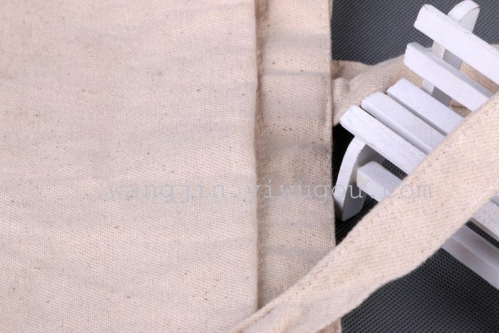 Eco-friendly cotton and linen handbag, solid-color single-shoulder bag, logo printable shopping bag pic 8