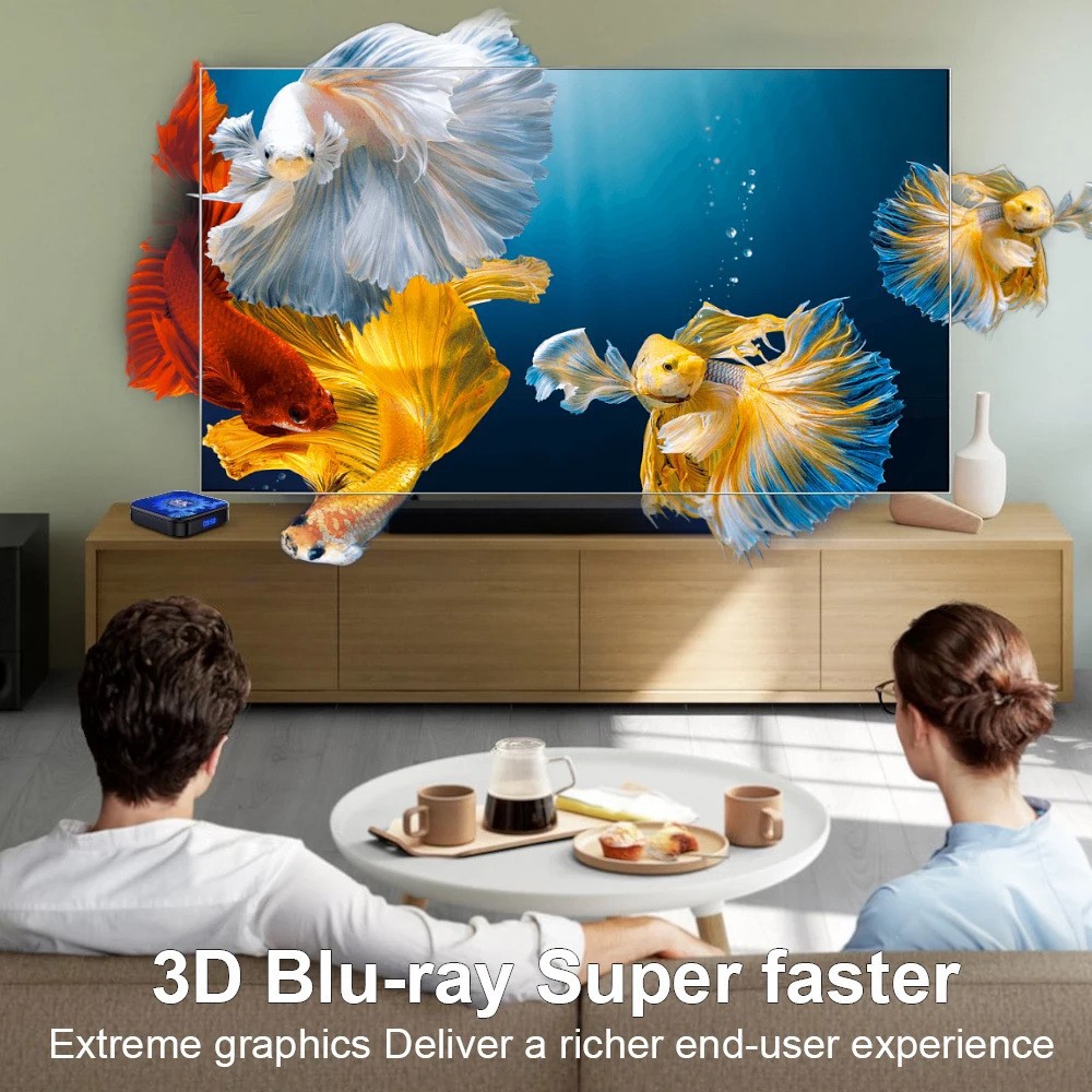 新款外贸盒子TVR3 安卓14.0网络机顶盒4K  WIFI 2.4G机顶盒TV BOX详情14