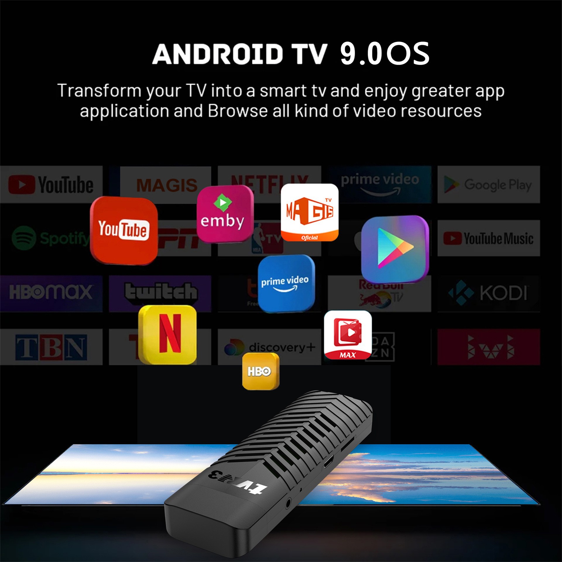 新款外贸盒子TVR3 安卓14.0网络机顶盒4K  WIFI 2.4G机顶盒TV BOX详情2
