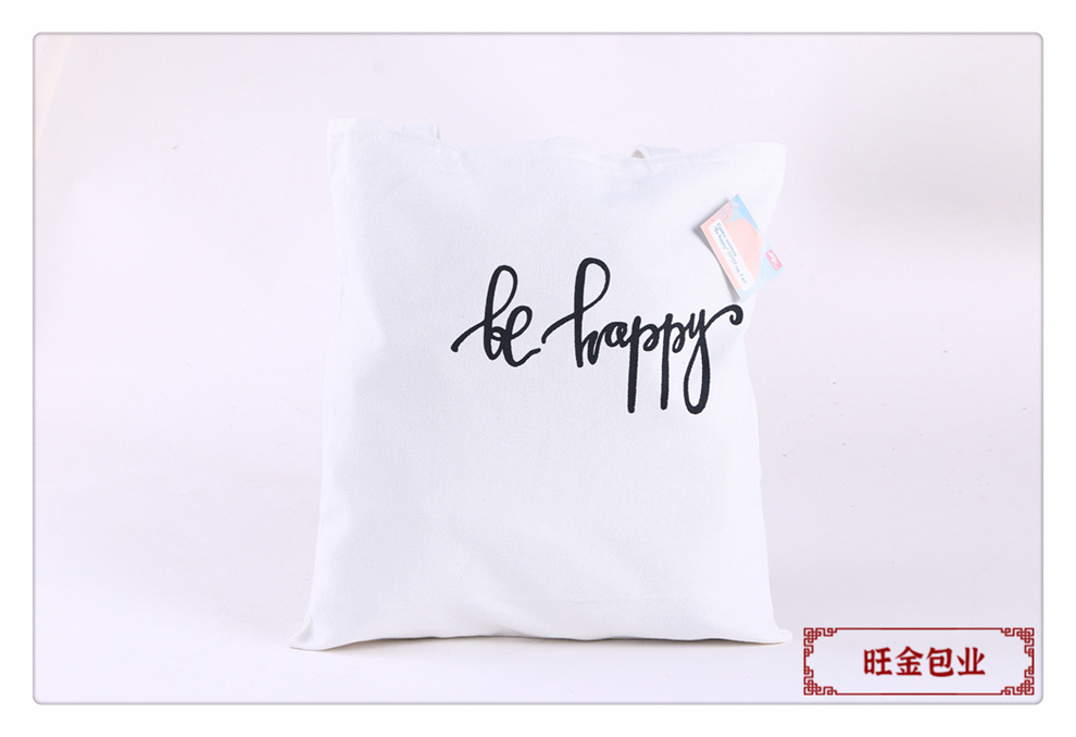 Simple canvas bags, custom-printed logo canvas bags, single-shoulder training cotton bags, handbags, shopping bags, eco-friendly bags pic 6