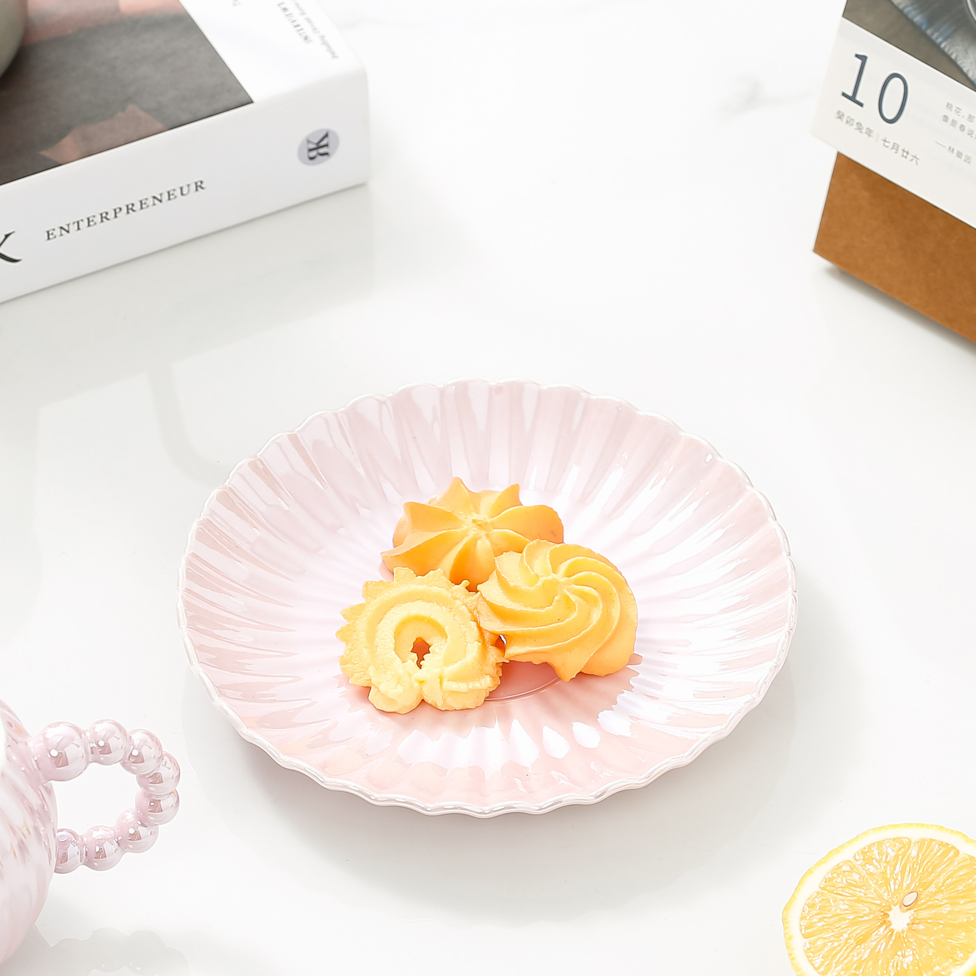 ins轻奢创意咖啡杯碟珍珠釉陶瓷杯子情侣高颜值马克杯下午茶杯碟详情10