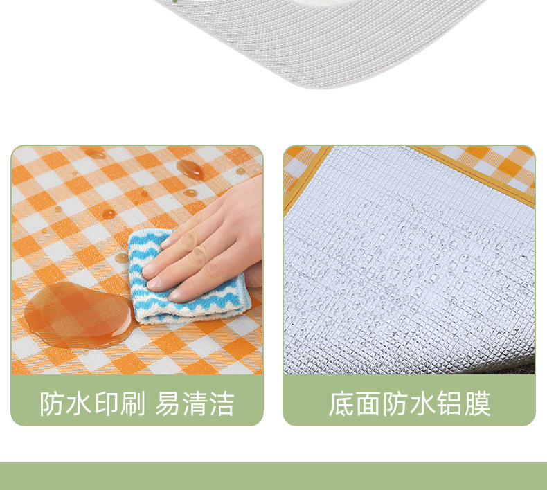 户外野餐垫网红铝膜加厚防潮垫效外可折叠露营地垫帐篷垫春游地垫详情3