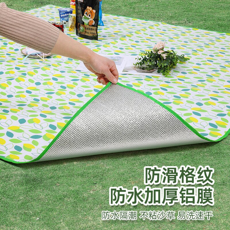 户外野餐垫网红铝膜加厚防潮垫效外可折叠露营地垫帐篷垫春游地垫详情15
