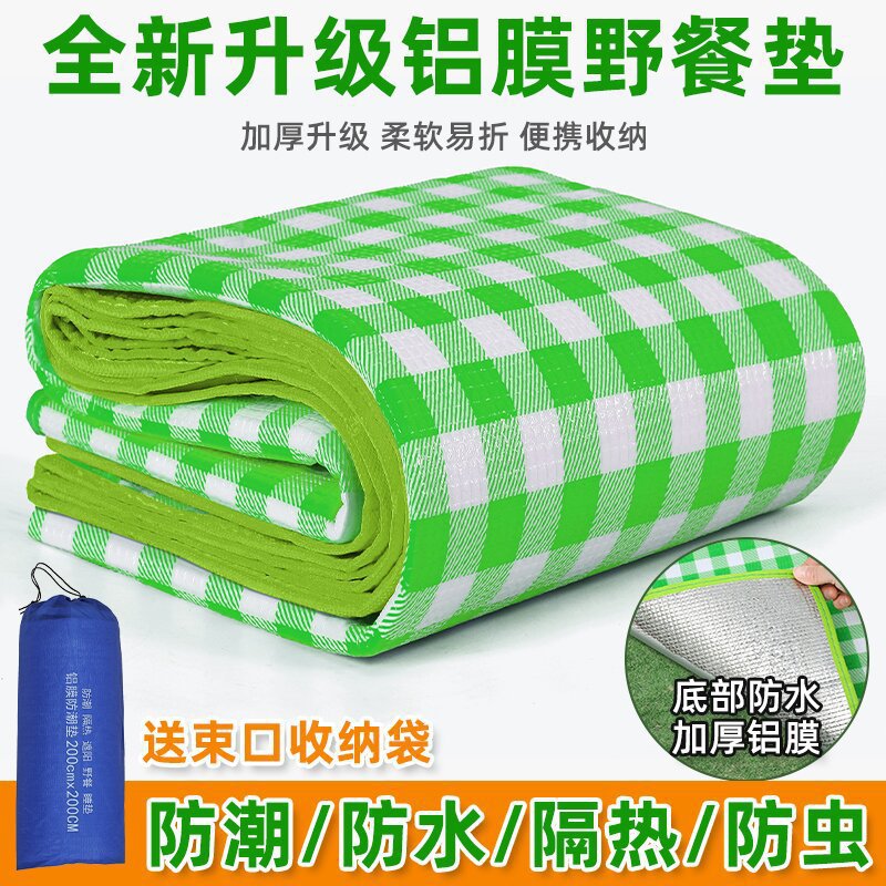 户外野餐垫网红铝膜加厚防潮垫效外可折叠露营地垫帐篷垫春游地垫详情12