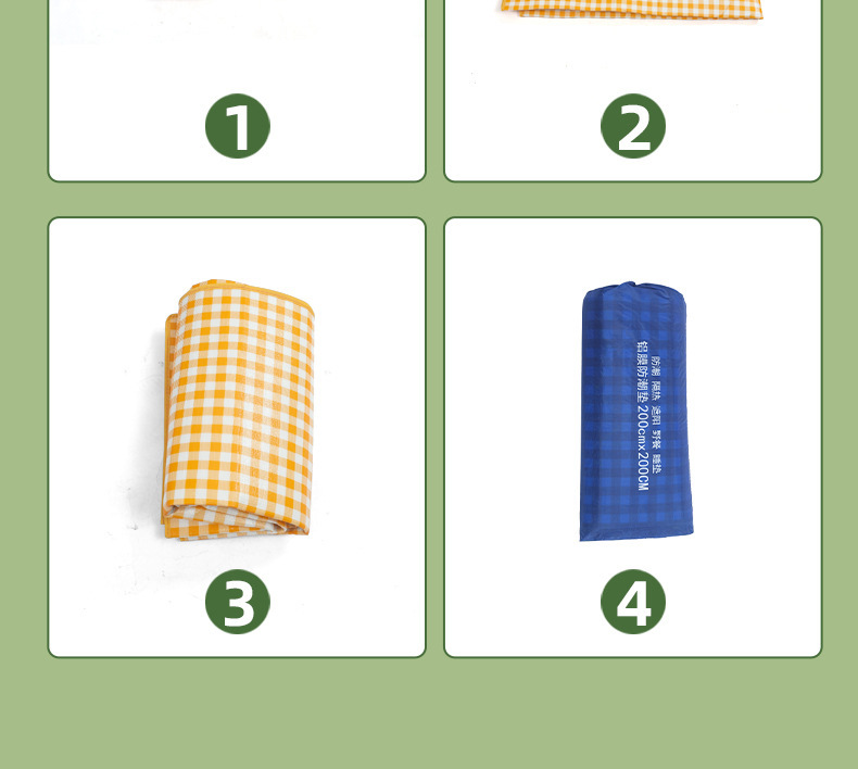 户外野餐垫网红铝膜加厚防潮垫效外可折叠露营地垫帐篷垫春游地垫详情7