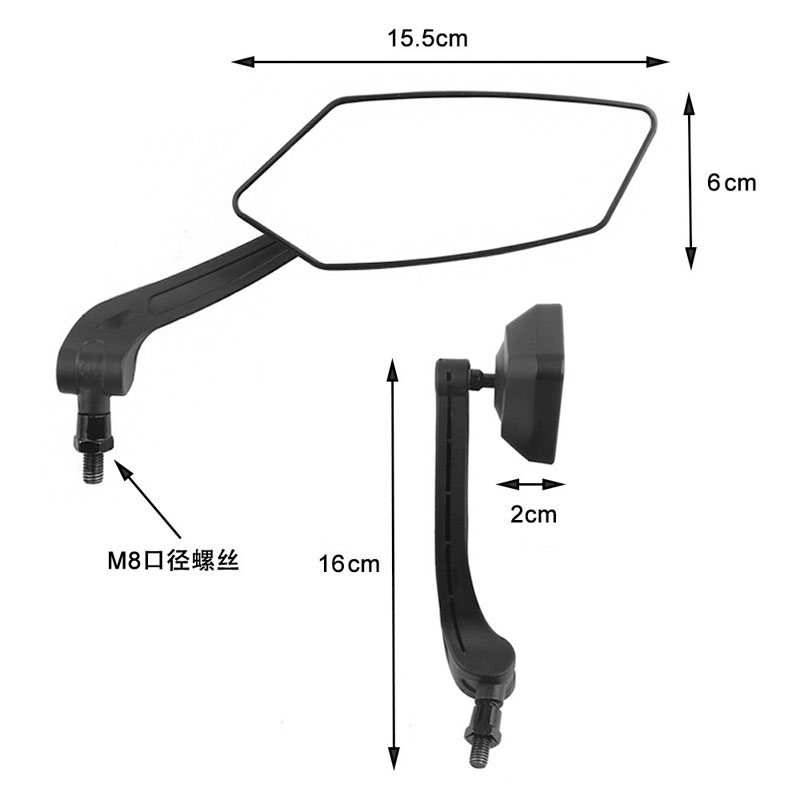 230706-1 Rearview mirror, bicycle handlebar rearview mirror, flat bicycle rearview mirror, mountain rearview mirror, reversing mirror pic 7