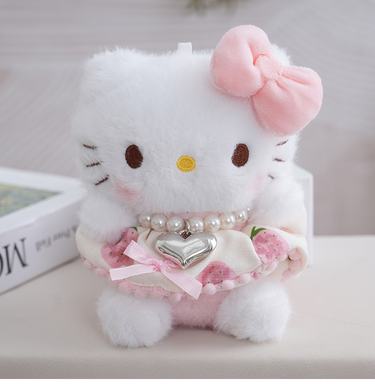 卡通KT猫毛绒钥匙扣批发可爱公仔包包挂件情侣挂饰娃娃创意钥匙扣详情11