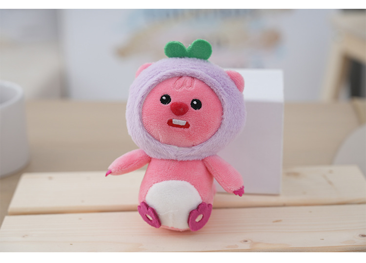 网红变装水果海狸公仔可爱萌创意多色卡通小海狸玩偶毛绒玩具批发详情10