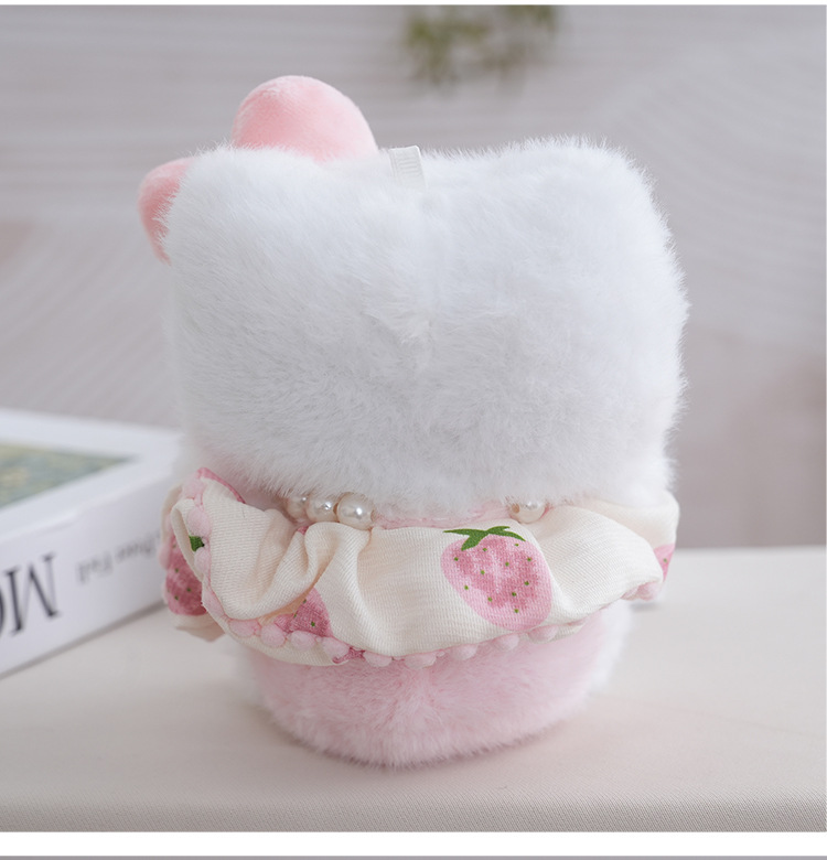 卡通KT猫毛绒钥匙扣批发可爱公仔包包挂件情侣挂饰娃娃创意钥匙扣详情12