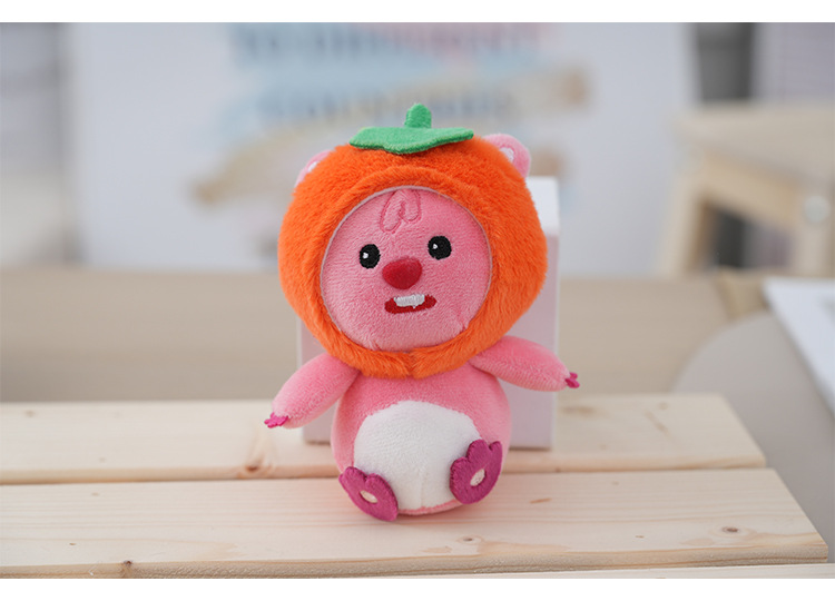 网红变装水果海狸公仔可爱萌创意多色卡通小海狸玩偶毛绒玩具批发详情9