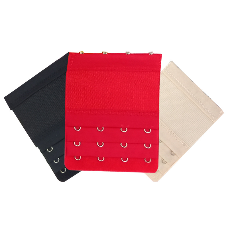 三排四扣弹力松紧不锈钢文胸加长扣 内衣搭扣延长扣 胸罩背扣详情图4