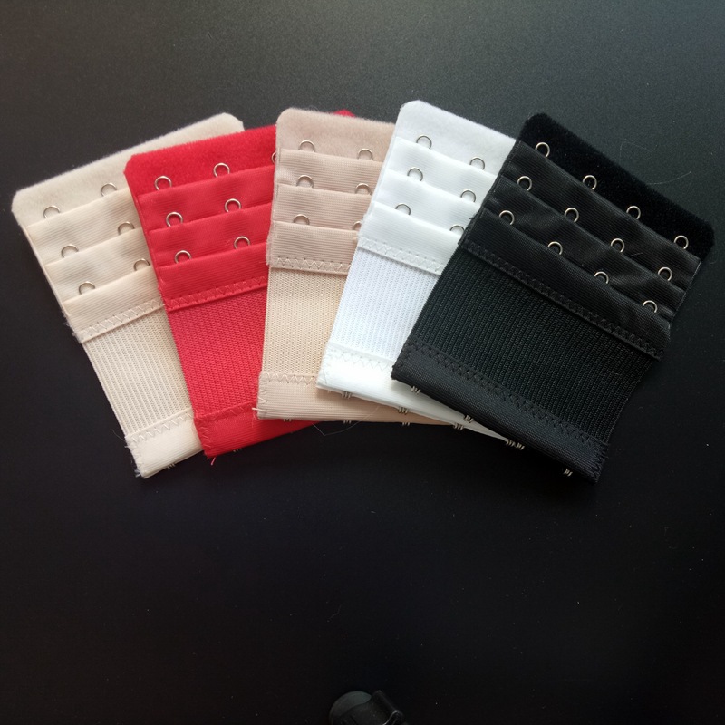 三排四扣弹力松紧不锈钢文胸加长扣 内衣搭扣延长扣 胸罩背扣详情图1