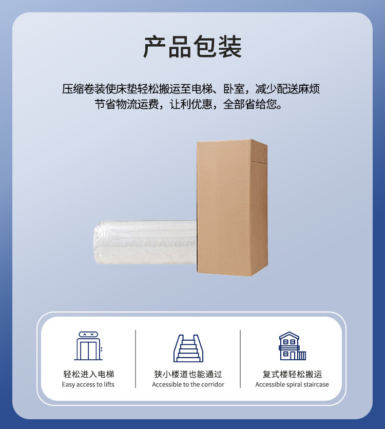Hotel Simmons mattress, zero-pressure smart memory foam mattress, independent spring mattress, home bedroom mattress pic 14