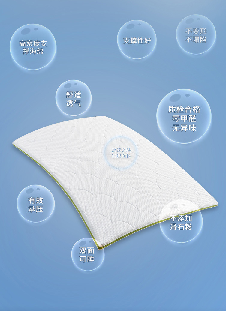 The sponge mattress, single bed, mattress and mat in the student dormitory can be disassembled and washed. The tatami rental house is moderately soft and hard and can be folded pic 4