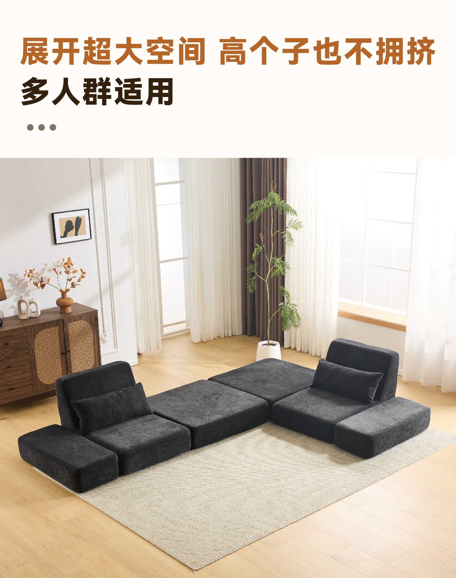 布艺沙发家用客厅小户型压缩沙发出租屋单双人沙发两用折叠沙发床详情6
