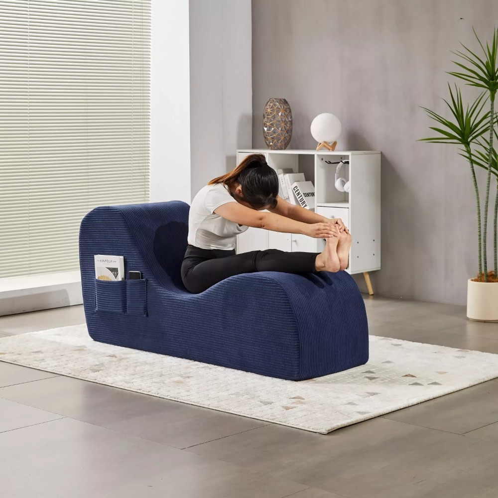 家用人体工学午休躺椅健身瑜伽床锻炼腰部按摩放松压缩沙发沙发床详情2