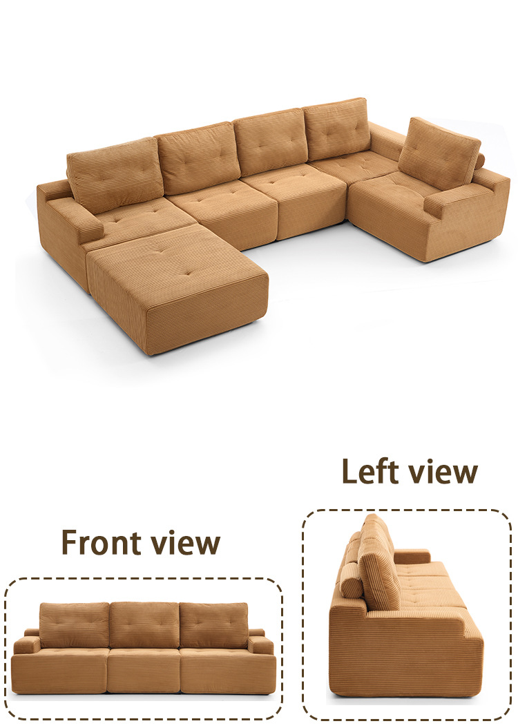 All-sponge vacuum compressed sofa block vacuum rolled all-sponge frameless living room small-sized combination sofa pic 5