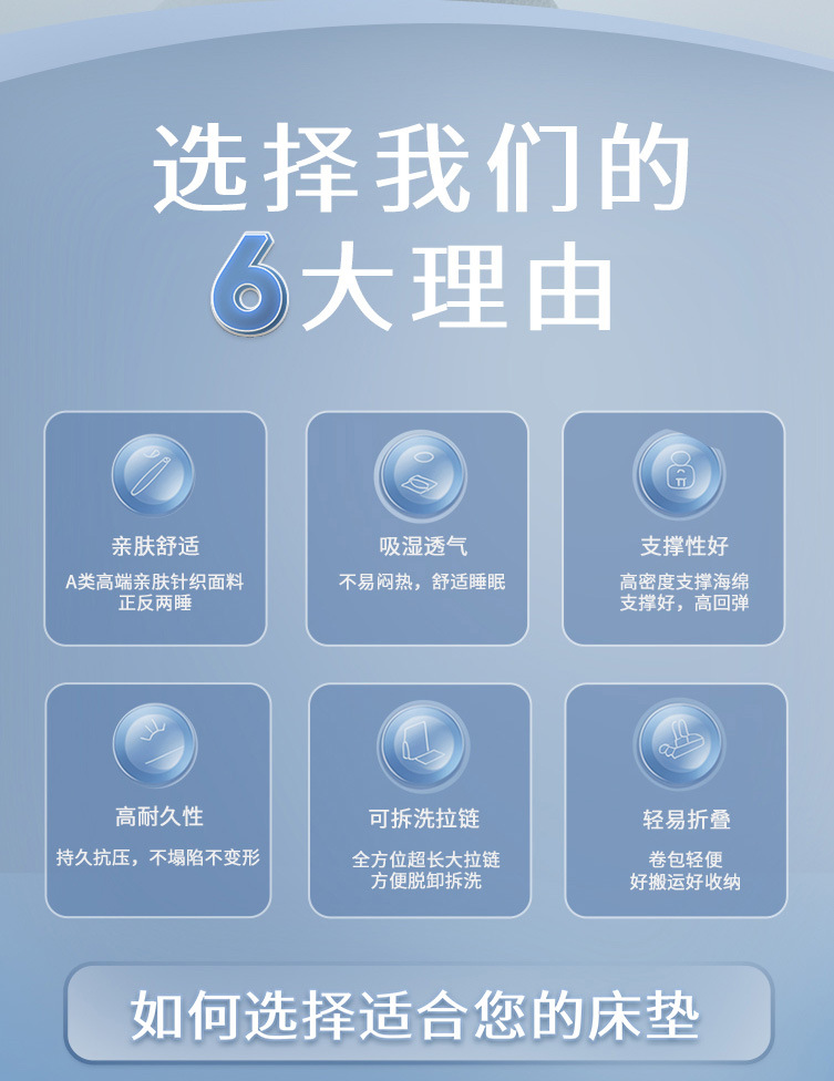 The sponge mattress, single bed, mattress and mat in the student dormitory can be disassembled and washed. The tatami rental house is moderately soft and hard and can be folded pic 3