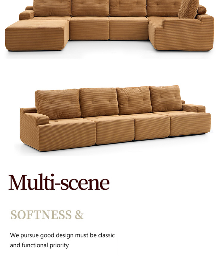 All-sponge vacuum compressed sofa block vacuum rolled all-sponge frameless living room small-sized combination sofa pic 3