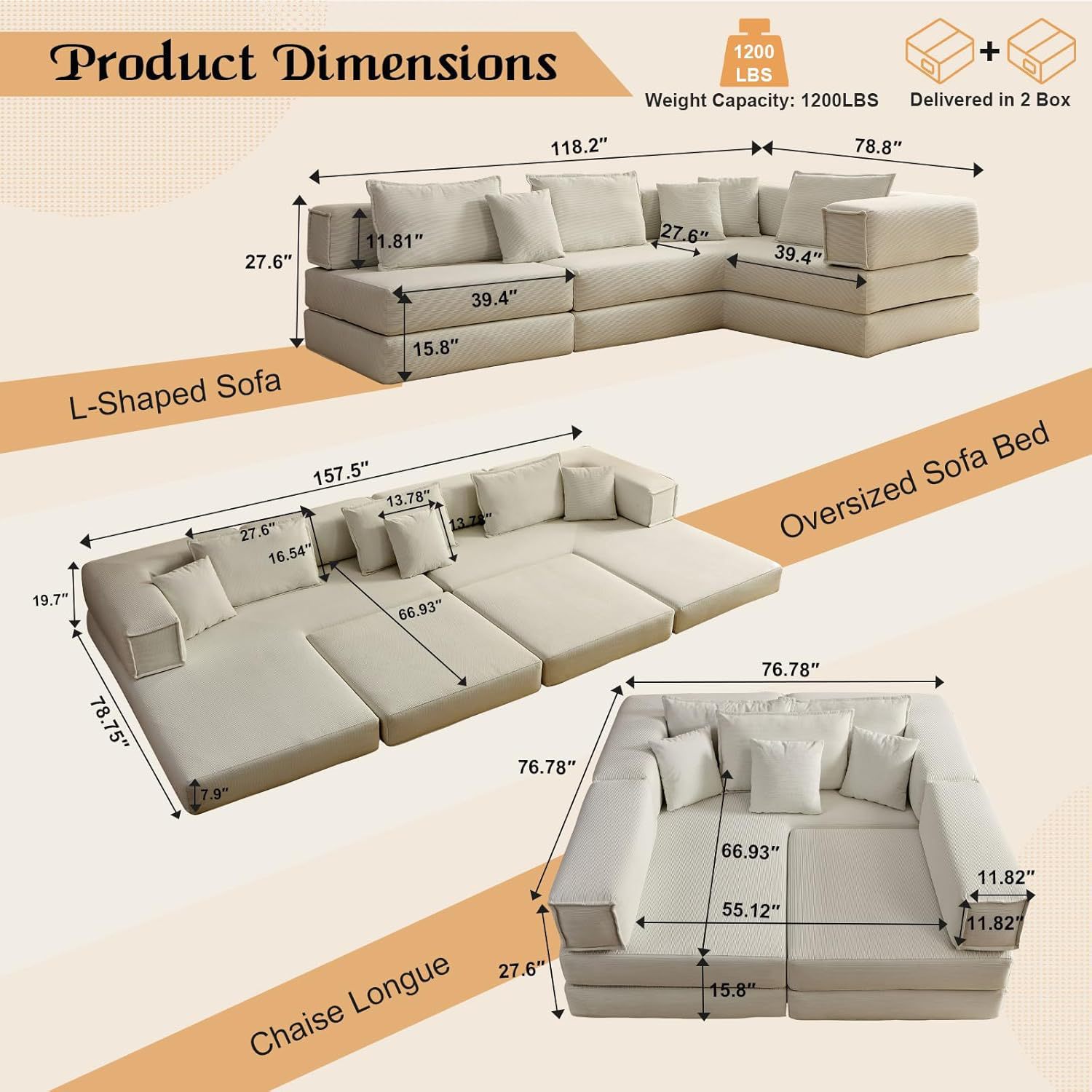 Customized wholesale living room light luxury high-density sponge compression sofa, Empress combination sofa with headrest, skin-friendly sofa pic 2