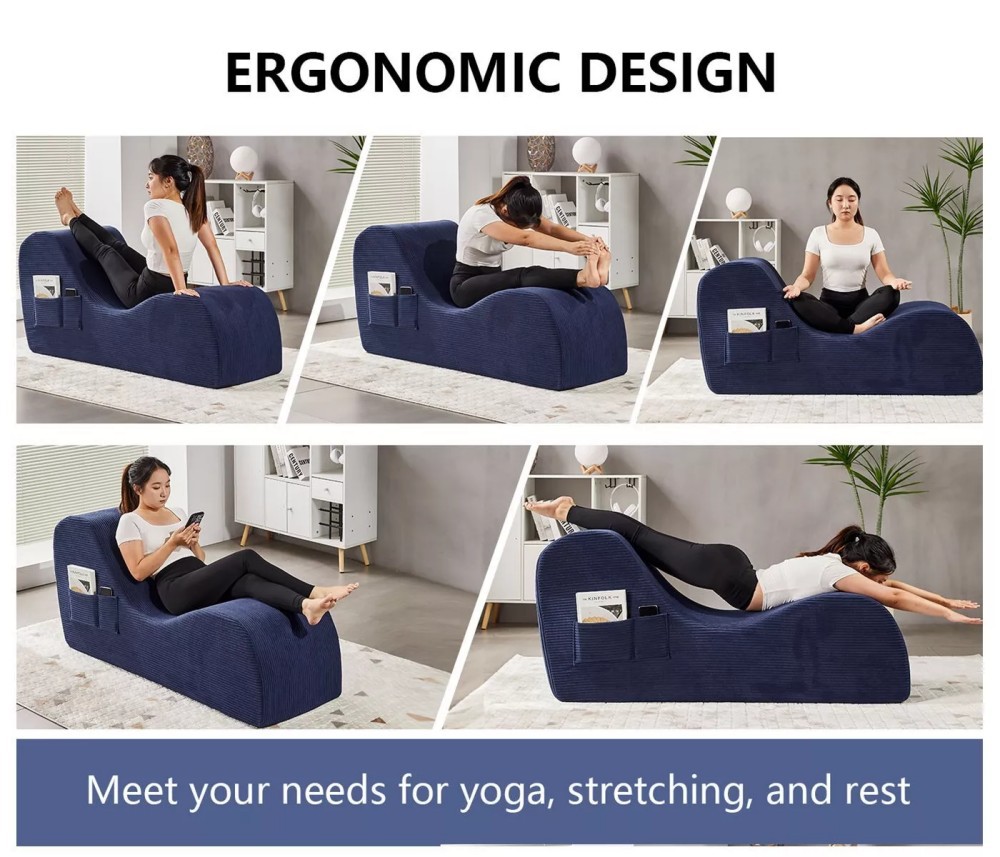 家用人体工学午休躺椅健身瑜伽床锻炼腰部按摩放松压缩沙发沙发床详情6