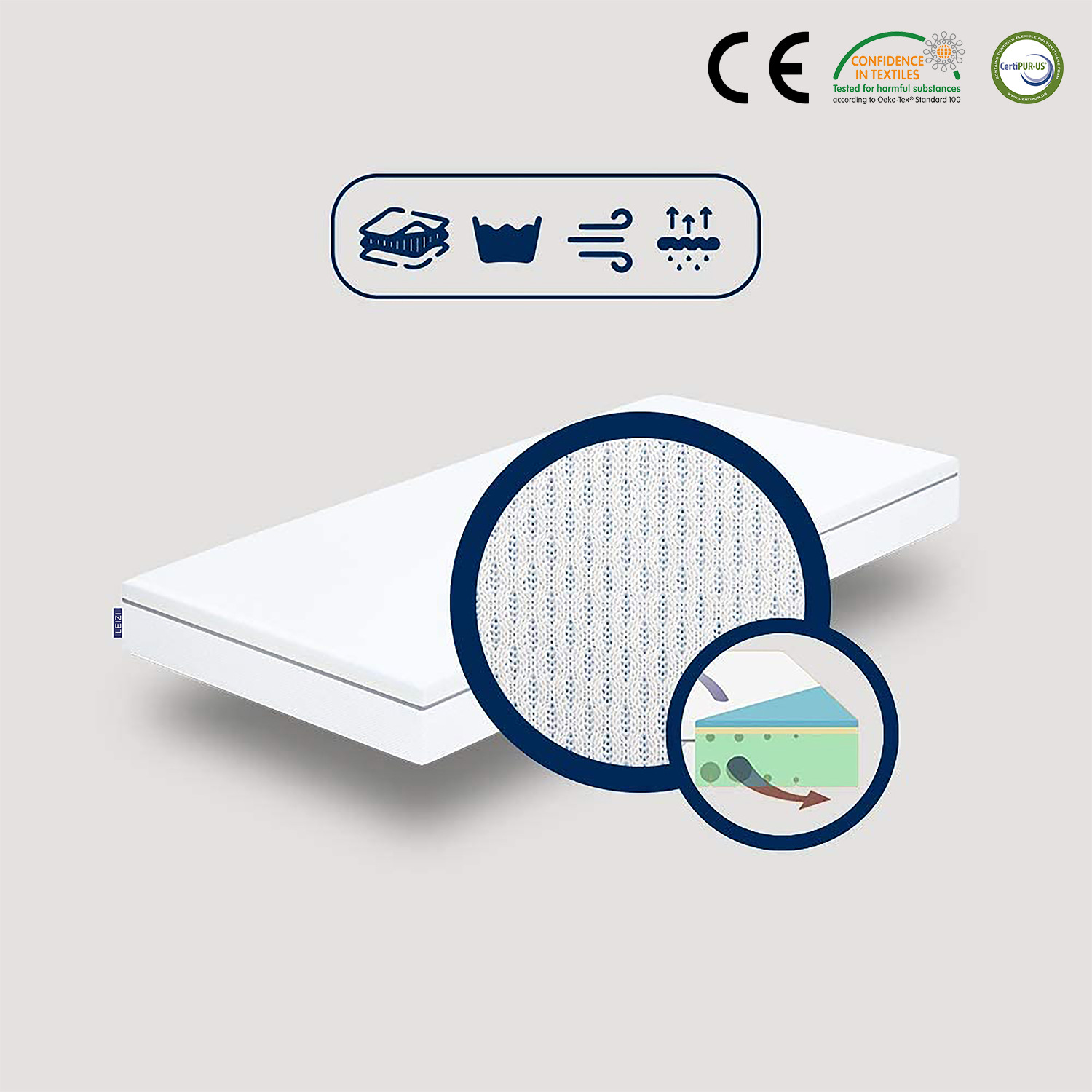 The zoned massage memory high-elastic cotton mattress is a multi-layer combination comfortable export mattress specially designed for cross-border use pic 11
