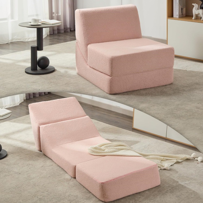 Cross-border bestseller sofa bed, high-density sponge lazy sofa, vacuum compression folding combination, suitable for both sitting and lying down pic 9