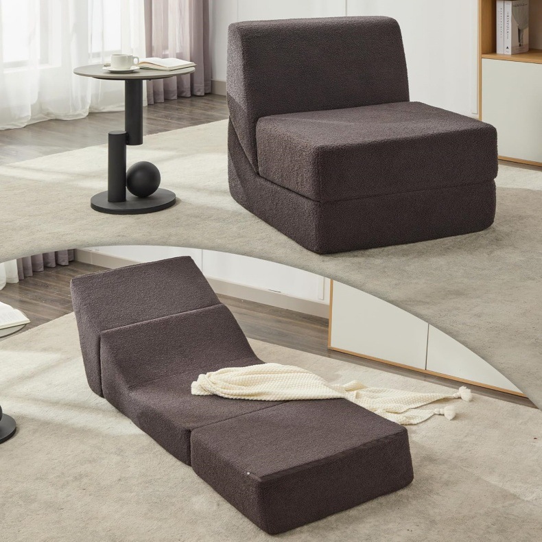 Cross-border bestseller sofa bed, high-density sponge lazy sofa, vacuum compression folding combination, suitable for both sitting and lying down pic 10