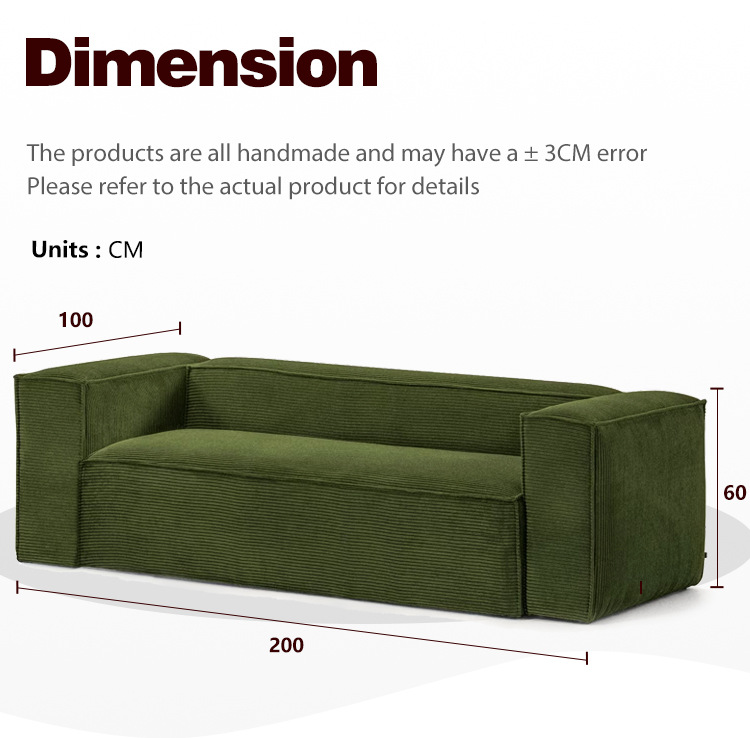 Factory-customized compressed sofa blocks are made of full sponge without a frame and vacuum-rolled for small-sized living rooms in a straight row pic 4