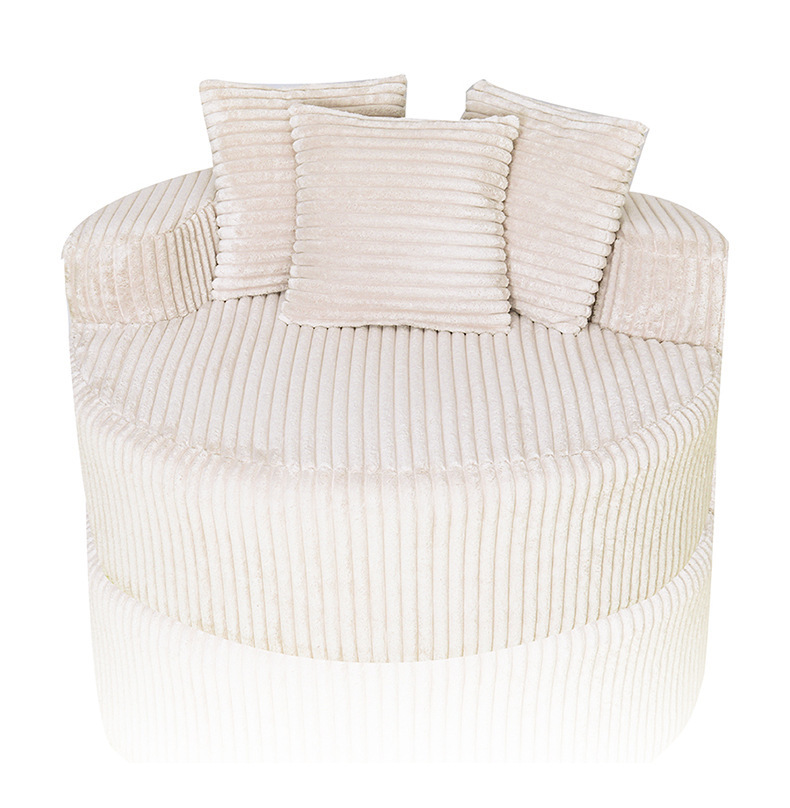 定制单人圆形压缩沙发布艺设计师创意小型沙发简约款家用小沙发床详情2