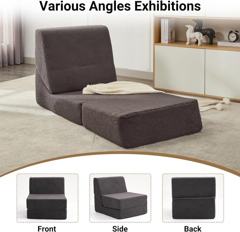 Cross-border bestseller sofa bed, high-density sponge lazy sofa, vacuum compression folding combination, suitable for both sitting and lying down pic 6