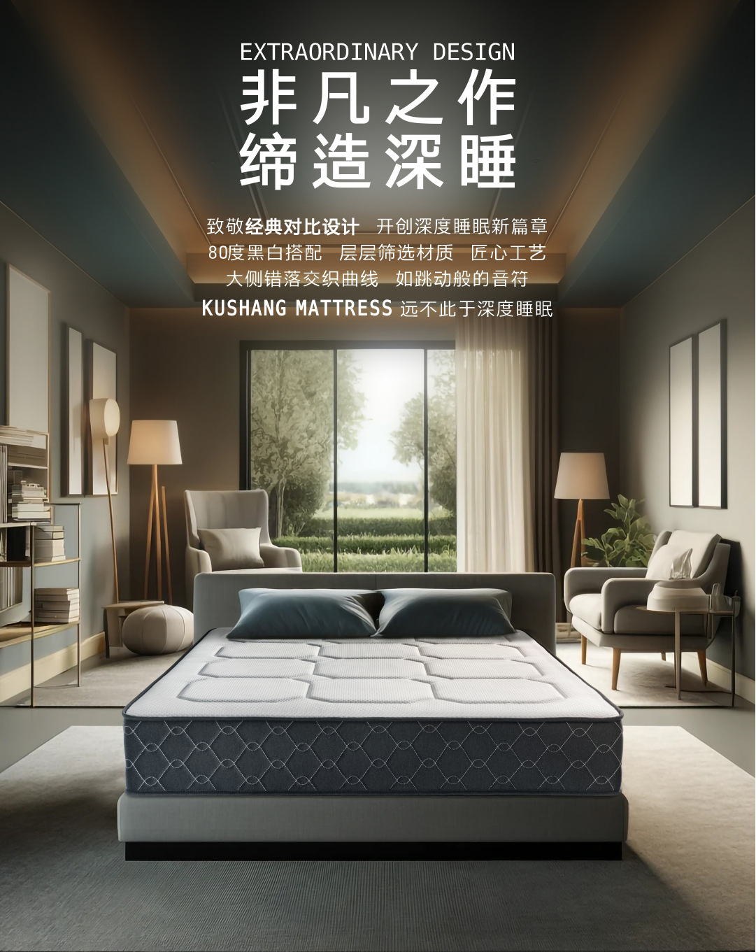 阿朵酒店同款记忆棉酒店床垫席梦思静音加厚卷包弹簧床垫家用批发详情3