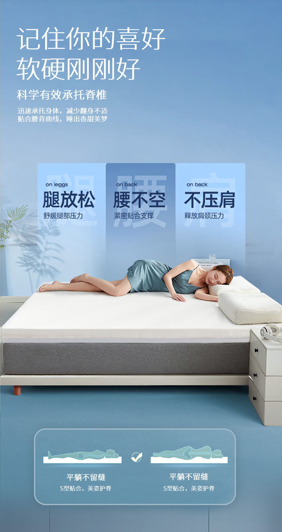 可拆卸海绵床垫单双人软垫酒店榻榻米学生宿舍出租房褥子加厚舒适详情9