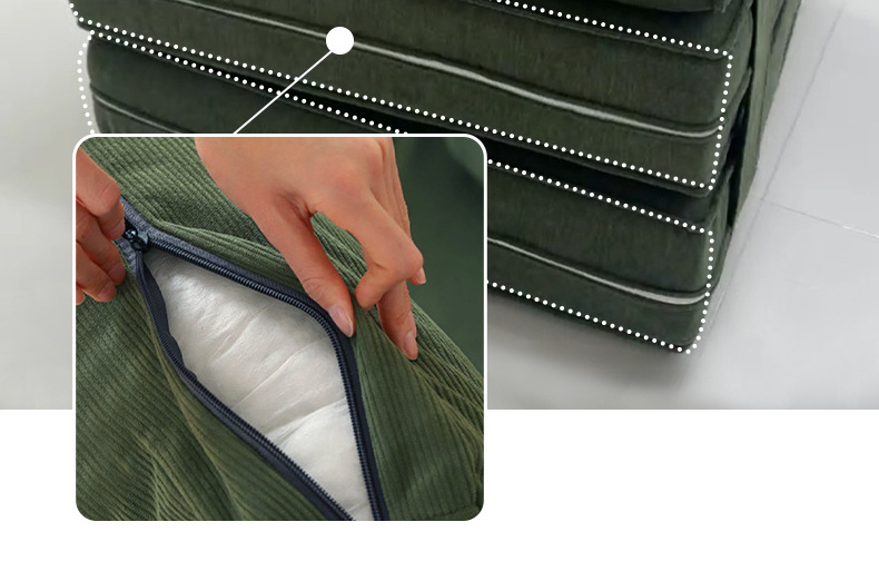 跨境压缩海绵沙发高分子耐丫便捷式海绵午睡折叠躺椅多功能真空详情23