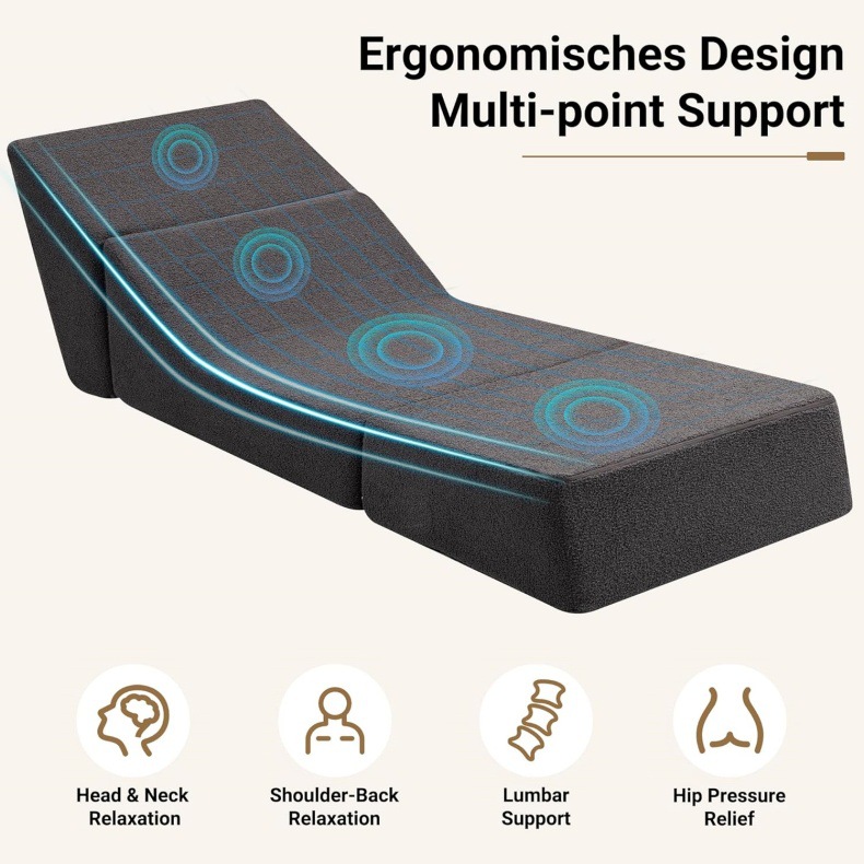 Cross-border bestseller sofa bed, high-density sponge lazy sofa, vacuum compression folding combination, suitable for both sitting and lying down pic 1