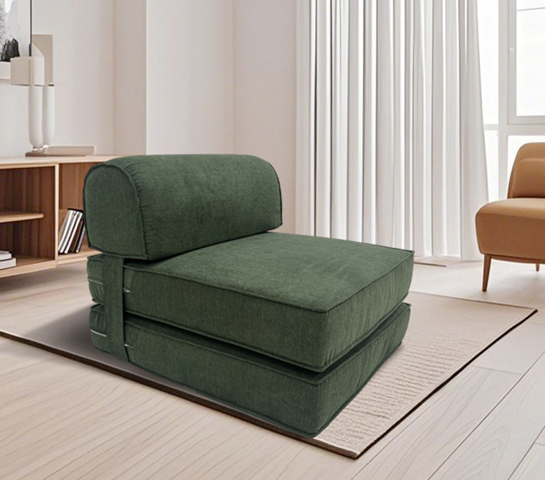 跨境压缩海绵沙发高分子耐丫便捷式海绵午睡折叠躺椅多功能真空详情5