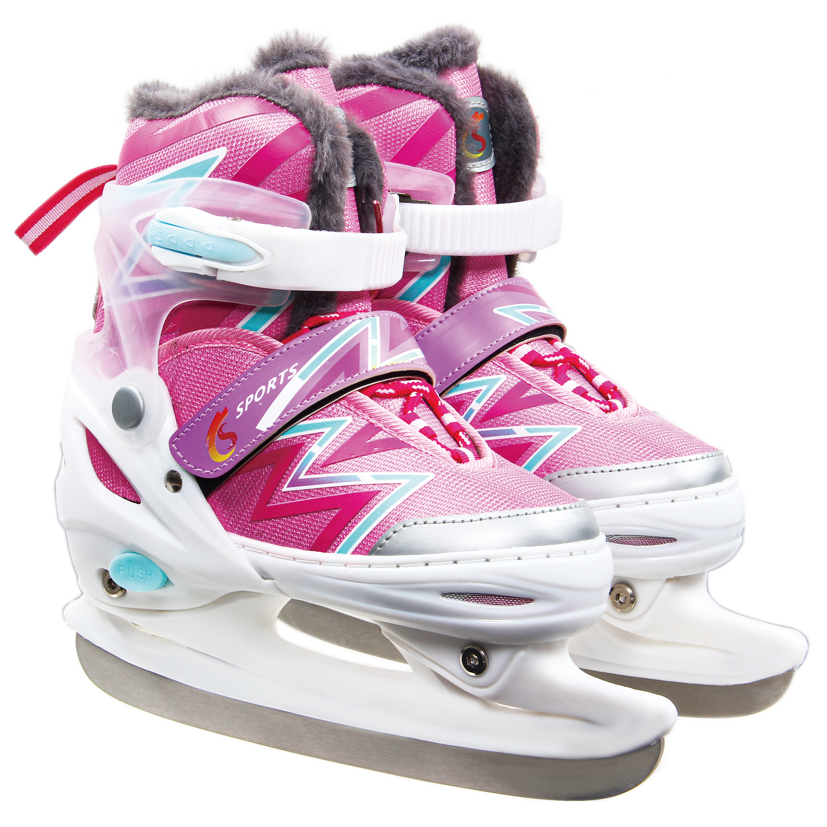 新款冰刀鞋男女儿童初学成人专业保暖可调码溜冰滑冰鞋球刀速滑刀详情2