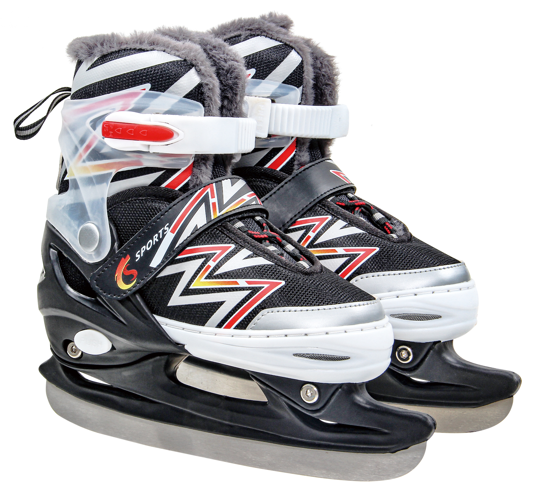 新款冰刀鞋男女儿童初学成人专业保暖可调码溜冰滑冰鞋球刀速滑刀详情3