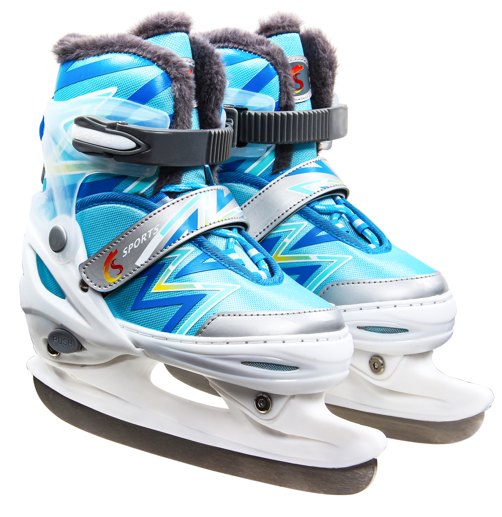 新款冰刀鞋男女儿童初学成人专业保暖可调码溜冰滑冰鞋球刀速滑刀详情1