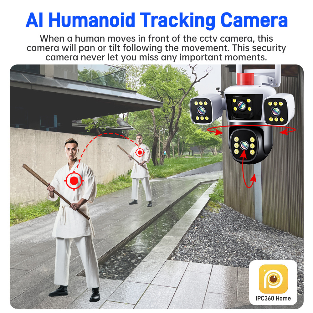 无线监控器360可夜视可连手机高清监控摄像头家用网络摄像机360度详情30