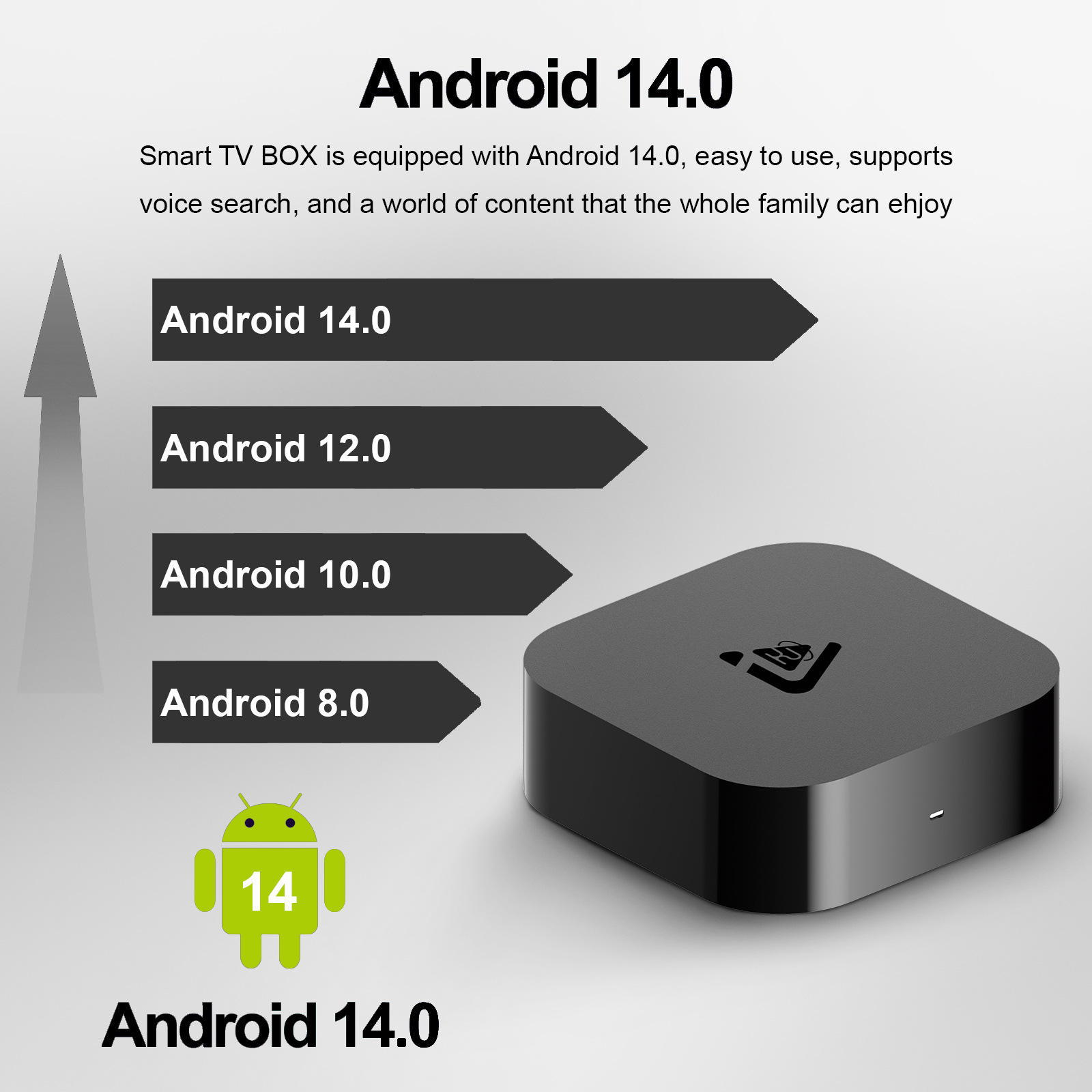 全新跨境智能电视播放器C7蓝牙语言遥控高清4k便携家用电视机顶盒详情3