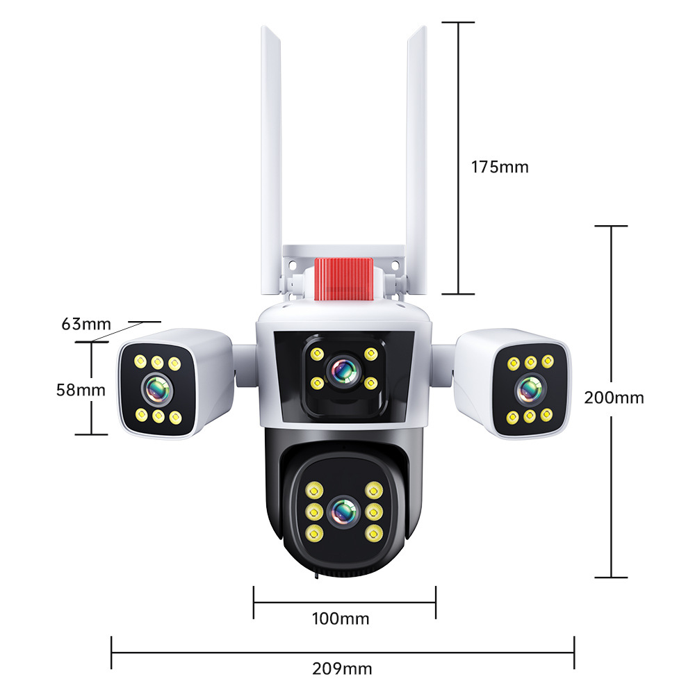 无线监控器360可夜视可连手机高清监控摄像头家用网络摄像机360度详情37