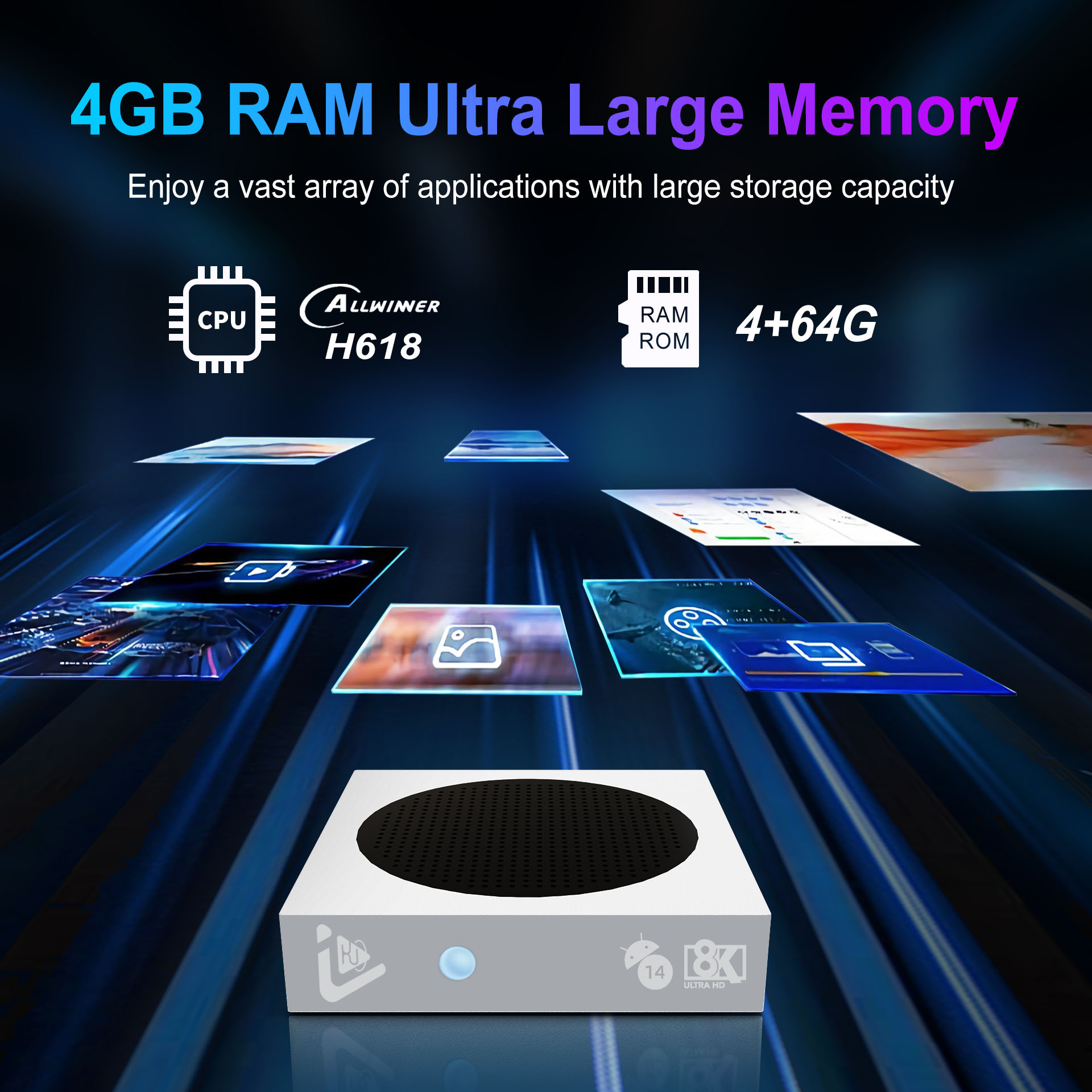 跨境全新爆款C5PRO安卓机顶盒全志H618无缓冲64GBWiFi6奈飞正版8k详情12