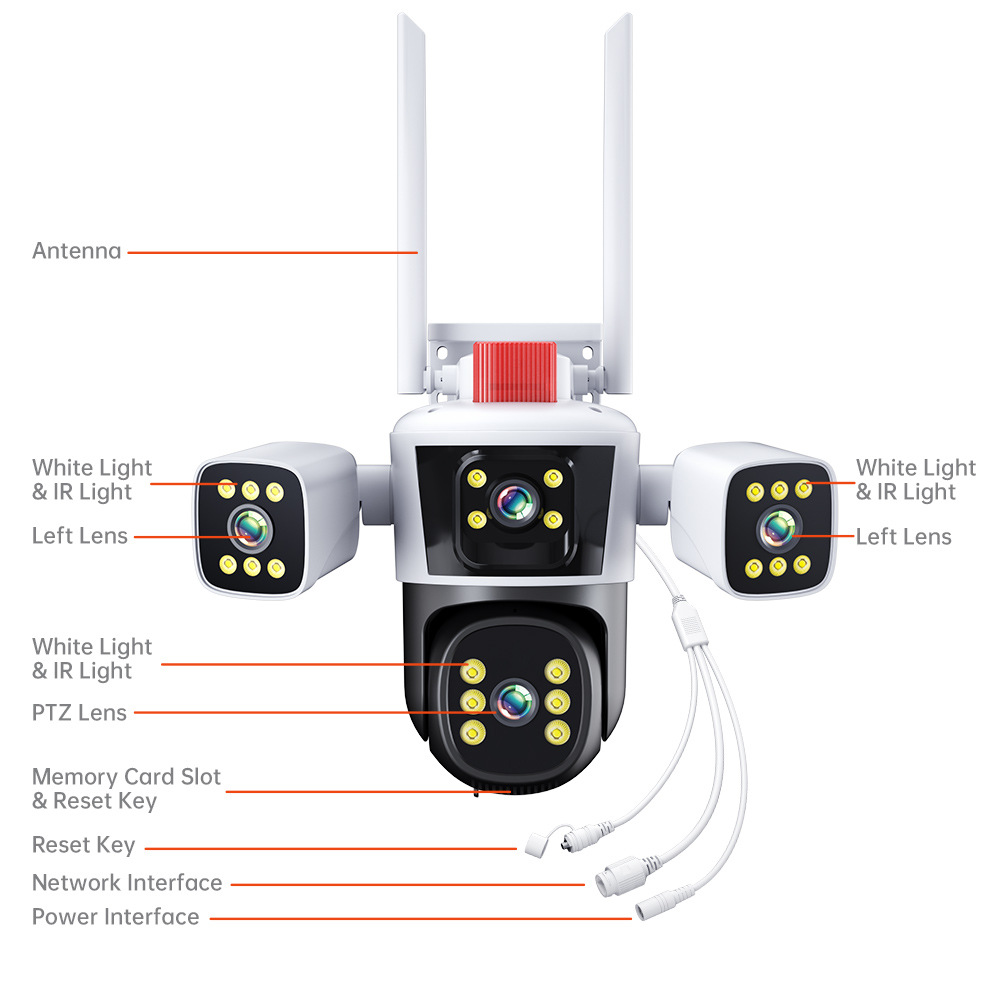 无线监控器360可夜视可连手机高清监控摄像头家用网络摄像机360度详情38