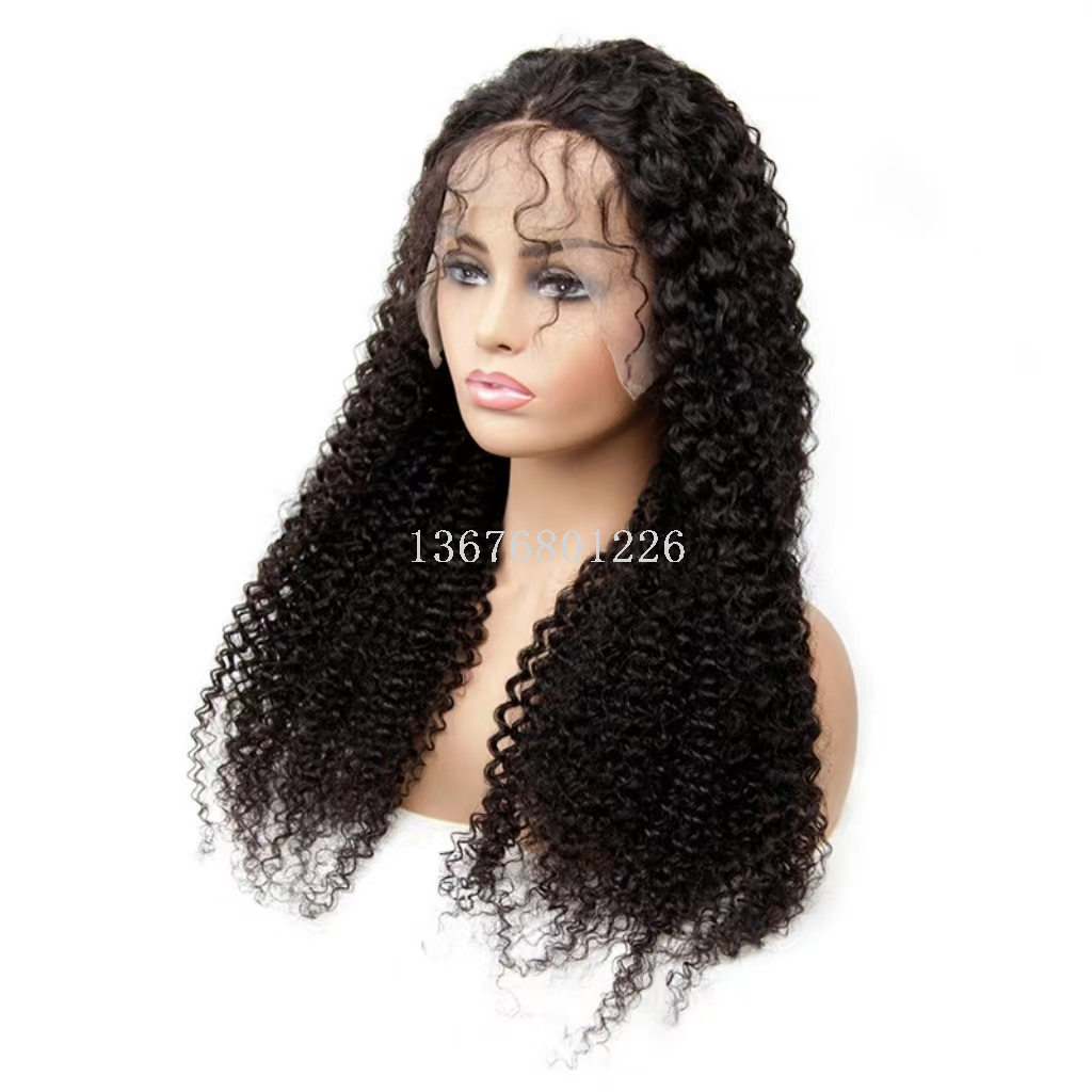 Wig headgear, Front lace headgear, Human hair, African, European and American export factory wholesale front pic 4